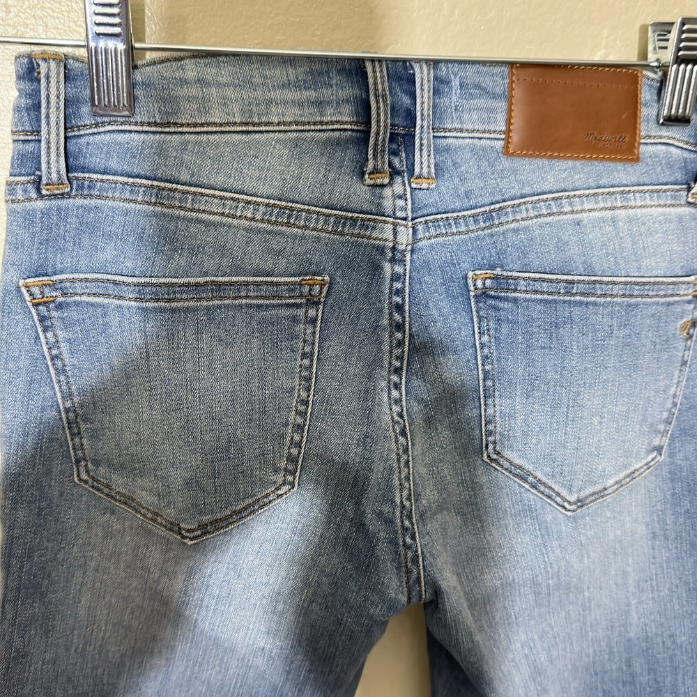 Madewell Womens Size 25‎ Skinny Jeans Light Wash Denim Low Rise Cropped Blue - Picture 5 of 8